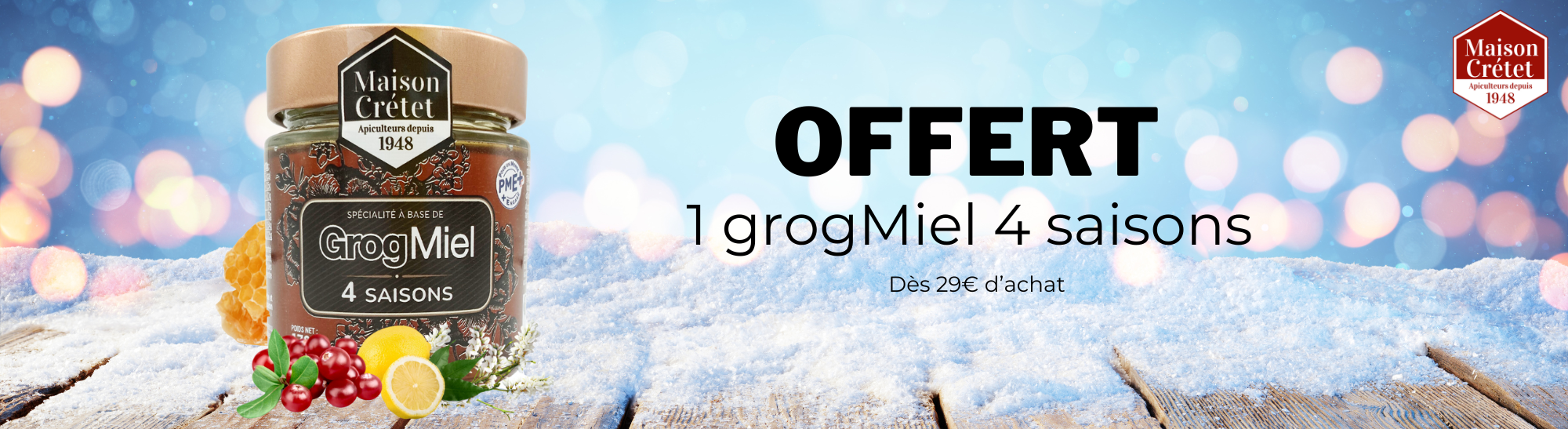 Grog 4 saisons offert dès 29€ d'achat 